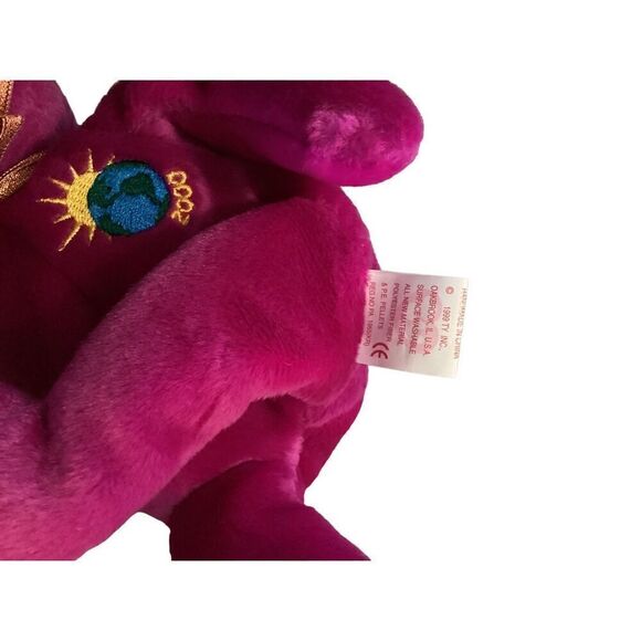 1999 Retired Millenium Bear Ty Beanie Baby Plush Collectible - Picture 7 of 11